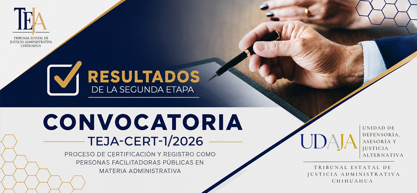 Resultados de la Segunda Etapa de la Convocatoria TEJA-CERT-1/2026